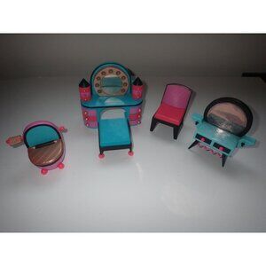 LOL Surprise  Dollhouse Furniture Lot 5 Pieces - Vanity Chair stool More
